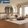 Azulejos de Madera Natural de Guangdong 600X1200 para Sala de Estar y Dormitorio, Azulejos Cerámicos con Veta de Madera Falsa para Estudio y Balcón, Patrón de Espiga
