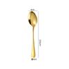 Cuchillo Occidental, Tenedor y Cuchara 1010 Oro Acero Inoxidable Vajilla Cuchara para Remover Café Pala para Pastel Juego de Cuchillo y Tenedor para Bistec de Hotel