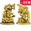Par de Dragão e Fênix de Latão Par de Dragão e Fênix de Latão Ornaments Presente de Casamento Par de Dragão e Fênix de Latão