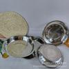 Shangjiahui 18 20 22 24 26 Plato Redondo de Acero Inoxidable Espesor Normal No Magnético Bandeja para Té Bandeja para Frutas Linyi Yueyang