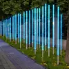 Columna de Luz Led de Flujo Multicolor, Luz de Marquesina de Siete Colores, Columna de Luz Inteligente Interactiva Impermeable para Lugares Escénicos y Plazas, Iluminación de Paisaje
