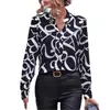 Europa e Estados Unidos transfronteiriça Amazon outono e inverno moda elegante camisa de manga comprida top