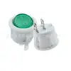 Interruptor Eléctrico Redondo Kcd1 de 2 Pines y 2 Velocidades con Cubierta Transparente Verde, Interruptor de Encendido Basculante Unipolar Unipolar, Certificado CQC