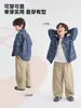 Nueva colección de otoño 2026 de ropa infantil Haima, elegantes conjuntos de otoño para niños, camisas infantiles de estilo coreano, camisas infantiles medianas y grandes con acabado cepillado