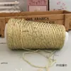 Venda Direta da Fábrica Fio Iridescente Oco com Fio de Ouro e Prata DIY Crochê Tricô à Mão Cabeça de Ursinho de Pelúcia Acessório de Cabeça Leidezhuzhu
