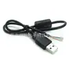 Cabo de Dados Blindado USB 2.0 A Macho para Terminal PH2.0-4 Pinos Personalizado com Anel Magnético Cabo Interno para Equipamento Industrial