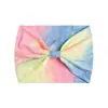 Diadema Tie-Dye Versión Amplia Europea y Americana de 18 cm de Ancho, Diadema Deportiva de Yoga Color Arcoíris, Diadema Elástica Absorbente de Sudor para Mujer
