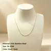 Estilo de Lujo Accesible Ins Francés Colgante Exquisito DIY Acero Inoxidable Chapado en Oro de 18K Coloridos 6*3mm Rectangulares Geométricos Accesorios
