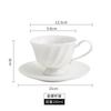 Xícara de café e pires terno puro branco criativo caneca café Garland Cup cerâmica copo de alta aparência casa copo de água