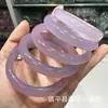 Pulseira de calcedônia gelo, pulseira de calcedônia roxa lavanda, pulseira feminina de calcedônia ágata totalmente violeta, transmissão ao vivo