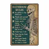 Póster Interesante de Calavera Placa de Aluminio Lata Pintura Bar Barbacoa Ktv Restaurante Club Jardín Señal Metálica Decoración