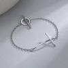 Antiguo Gato Ning Carta Círculo Botón Pulsera Geométrica para Mujer Estilo Hip Hop Japonés y Coreano Retro Cruz Frío