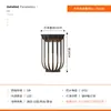 Lámpara de Césped, Lámpara Decorativa Solar Impermeable para Jardín Exterior, Lámpara de Ambiente para Mesa de Café, Soporte de Flores, Balcón Interior, Jardín de Villa