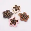Miu Frosted Sexy Leopardo Flor Bolso Llavero Colgante Exquisito Nicho Flor de Cuero DIY Colgante