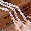Pulsera DIY Cadena de Cristal Multicolor Accesorios de Joyería Ropa Cuentas de Cristal Vidrio Decoraciones Colgantes para Habitación Cuentas Triangulares de Bolas de Arroz