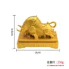 Enfeite de Boi Dourado: Fortuna Como um Arco-Íris, Estatueta de Boi Trazedora de Riqueza, Presente para Escritório e Sala de Estar, Negócios Prósperos, Presente para Mesa de Chá