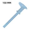 Pie de rey de plástico Vernier 0-150 mm Multicolor Regla de plástico para tatuajes Medición Tarjeta para cejas Herramienta al por mayor Transfronterizo