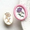 Nueva Serie de Plantas y Flores en Relieve Sello de Cera Sello de Metal Cabeza Rosa Diente de León Tulipán Diario Cabeza de Cobre