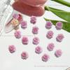 Pequeno livro de equitação vermelho com cerâmica macia esculpida Nail Art Jóias Simulação Thousand Silk Luo Shen Nail Art Material Decoração de unhas luminosa