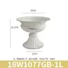 Vaso de Arte Floral Vintage de Ferro Forjado Branco Desgastado Descascando Ornamento Decorativo Americano