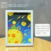 Saco de material diy cola creme feita à mão moldura de foto de quartzo pintura com textura de areia alto valor de cor pintura decorativa paisagem descompressão brinquedo