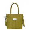 Bolso Tote Tejido de PU de Moda para Mujer 2026 Nuevo Estilo Bolso de Mano Fresco y Sencillo Bolso Versátil para el Trabajo