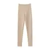 Leggings de cachemir 100% puro para mujer, alta elasticidad, cintura elástica, pantalones de felpa, nuevos pantalones largos de punto para otoño e invierno, modernos
