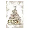 Pintura em lata de Natal atacado Véspera de Natal pintura decorativa de ferro fornecimento transfronteiriço Europa e Estados Unidos decoração de atmosfera festiva retrô