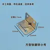 Fixação de Placa de Madeira Peça de Ferro Fixação Suporte Angular Conector de Canto para Divisória Conector de Ângulo Reto Peça de Conexão para Divisória de Banheiro de Vaso Sanitário Espessado