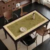 Toalha de Mesa Floral, Impermeável e à Prova de Óleo de Alta Qualidade, Toalha Espessa Retangular para Mesa de Centro, Luxo Leve e Sensação de Alta Qualidade