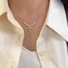 Collar de Mariposa de Plata de Ley S925 Aquamarina Versátil Diario para Mujer, No se Desvanece, Nicho, Gama Alta, Cadena para Clavícula de Lujo Accesible Nuevo