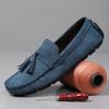 Mocasines de suela blanda para hombre, estilo transfronterizo, de terciopelo, casual, para conducir, planos