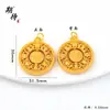 Esperando con ansias los Accesorios DIY de Mismo Estilo Dorado para la Tienda Dorada Diseño Collar para Mujer Exquisitos Accesorios Placa Colgante de Collar Nuevo Chinoiserie