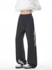 Coleção Outono 2026: Calça de Moletom Reta com Três Listras, Corte na Parede Sem Sombra, Tamanhos M-5XL, HK26967-Especial P35