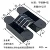 Bisagra tridimensional ajustable de acero inoxidable 304 de alta resistencia Shengang, bisagra oculta, bisagra de cruz invisible oculta