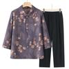 Camisa de verano para mujeres de mediana edad y mayores, traje de verano para madres, blusa de siete mangas para ancianas, ropa para ancianos, traje de abuela