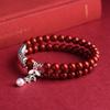 Pulsera Original de Oreja de Trigo de Cinabrio, Arena Dorada Púrpura, Pulsera de Doble Círculo para Mujer, Regalo en Nuevo Estilo Étnico Chino
