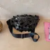 Moda Nueva Primavera/Verano 2026 Lentejuelas Moderna Elegante Gran Capacidad Simple Versátil Bolso de Hombro Cruzado Pecho Cintura