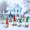 Nuevo letrero de suelo navideño con diseño de cachorro Grinch, letrero impermeable para césped de fiesta al aire libre, jardín