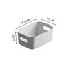 Caja de Almacenamiento de Cosméticos para el Hogar Cesta de Almacenamiento de Snacks de Escritorio Cesta de Almacenamiento para Cocina Baño Caja de Almacenamiento de Plástico Varios