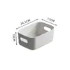 Caja de Almacenamiento de Cosméticos para el Hogar Cesta de Almacenamiento de Snacks de Escritorio Cesta de Almacenamiento para Cocina Baño Caja de Almacenamiento de Plástico Varios