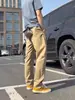 Calças Casuais Tendência para Homens, Primavera e Outono, Perna Reta, Roupa de Trabalho para Exterior, Acampamento, Esportes de Montanha, Calças Casuais Masculinas de Caimento Solto