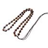Corrente de contas Bodhi de Diamante, cordão com pingente de jade trançado à mão, atacado, corrente de contas de Olho de Tigre amarelo natural elegante de alta qualidade