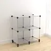Estante de Almacenamiento de Plástico, Estantería de Piso Multicapa para Estudiantes, Estante de Almacenamiento, Librero, Almacenamiento que Ahorra Espacio, Tipo de Piso