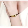 Pulseira de Corda Vermelha Trançada com Moeda de Cobre dos Cinco Imperadores Boa Sorte para Este Ano de Vida Corda de Mão para Casal Moda Versátil Pulseira Passe-partout para Presentear
