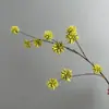 Frutos de camelia artificiales para arreglos florales, ramas de frutas decorativas para piezas de exhibición en el hogar y hoteles, decoración suave, flores artificiales decorativas, frutos de camelia simulados