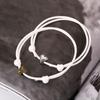 Pulsera Tejida de Cuerda de Cuero Rojo Grande Cuerda de Mano Tejida Creativa DIY Joyería de Cuerda Roja Tienda en Línea de Cuerda Roja Pulsera Hecha a Mano