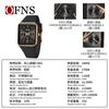 Relojes O'Fannie explosiones transfronterizas relojes de cuarzo para hombre y mujer multifuncionales de tres ojos y seis agujas deportivos impermeables reloj de cuarzo