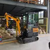 Escavadeira de esteira 2T para uso doméstico, direto da fábrica, mini escavadeira para pomares agrícolas e estufas, escavadeira de engenharia civil