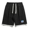 Shorts Masculino de Marca da Moda 2026 Verão Estilo Japonês Moda Fresca Estampa Completa de Letras Reto Solto Shorts Masculino de Cinco Pontos